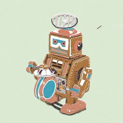 Claudie Linke Illustration_Vintage Robot Claudie Linke Illustration_Vintage Robot
