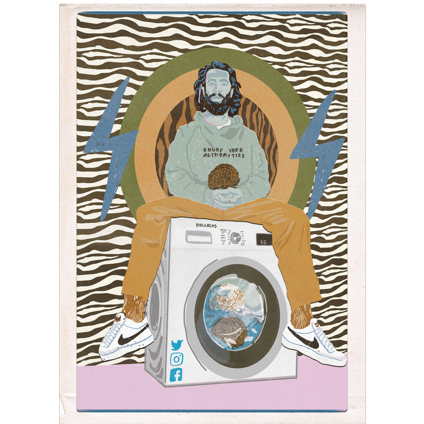 Claudie Linke Illustration_Lala Berlin_The Brain Wash Saloon